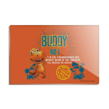 

Dinosaur Train Buddy No 1 T-Rex Rectangle Acrylic Fridge Refrigerator Magnet