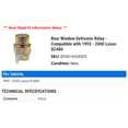thumbnail image 2 of Rear Window Defroster Relay - Compatible with 1984 - 1991 Toyota 4Runner 1985 1986 1987 1988 1989 1990, 2 of 2