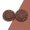 Coffee, variant on Round Magnetic Suction Button Clothes Concealed Button Sweater Magnet Button Coat Cardigan Snap Button