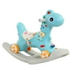 Baby Rocking Horse Light Cute Trojan Horse Chair Stable Anti-slip Baby Shaky Chair for Baby Birthday