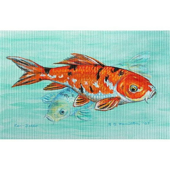 Betsy Drake TP117 24 x 30 in. Koi Outdoor Wall Hanging