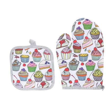 

NUOLUX 1pc Kitchen Baking Microwave Oven Gloves Heat Insulation Glove with Cushion