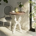 thumbnail image 4 of COZAYH Rustic Farmhouse End Table, Natural Top Side Table for Family, Dinning or Living Room, Handcrafted Finish, Modern, White, 4 of 8