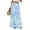 Light Blue, variant on Mlqidk Wide Leg Pants Women Casual Loose Fit High Waisted Pant Elastic Drawstring Wide-Leg Palazzo Pants Summer Boho Floral Print Trouser with Pockets Army Green 2XL