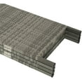 thumbnail image 4 of 4 Panels Patio Outdoor Privacy Screen Room Divider Grey Resin Wicker Weather Resistant, 4 of 7