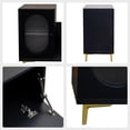 thumbnail image 7 of Extendable TV Stand Rectangle Entertainment Center, Modern TV Cabinet with Storage Drawers, TV Entertainment Center TV Console Media Gaming TV Table Stands for Up 85 Inch (Black), 7 of 7
