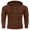 Caramel, variant on Men's Knitted Hoodies Pullover Casual Long Sleeve Turtleneck Sweaters Brown S