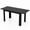 Black, variant on Furnibear Extendable Dining Table for 4 to 8 People with Sliding Rails and Thick L Shaped Legs for Kitchen and Dining Room, Rustic Brown