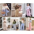 thumbnail image 5 of PRETTYGARDEN Striped Wide Leg Pants Women Loungewear with Pocket Baggy Palazzo with Drawstring, Regular Elastic Waist Bottom, Casual Outfits for School, Beach Vacation & Travel, 5 of 9