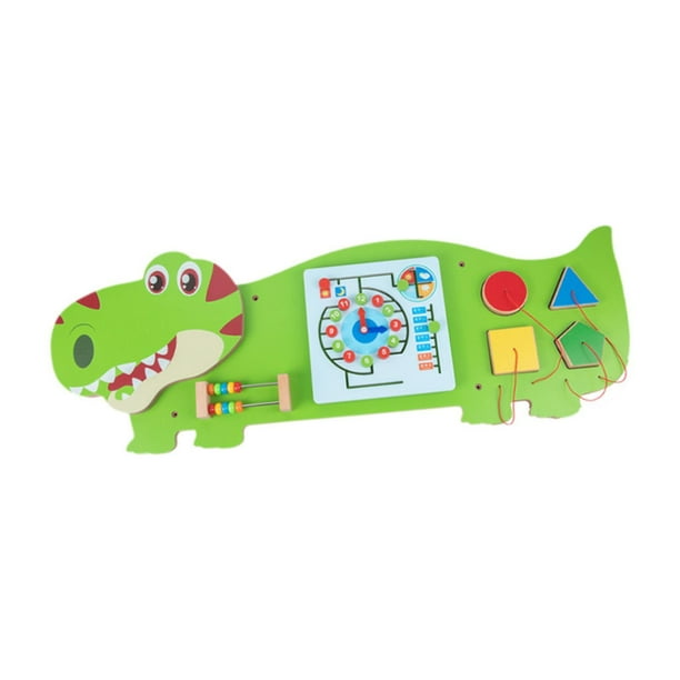 Juego educativo para niños perfecl tablero de juegos reconocimiento de formas madera 90,5 cm x 32 cm