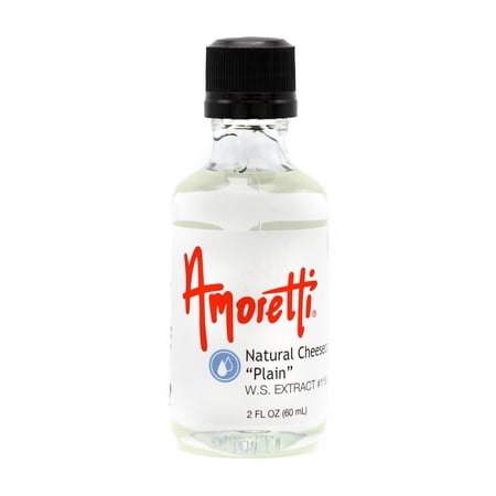Amoretti - Natural Cheesecake "Plain" Extract Water Soluble 2 oz - Highly Concentrated & Perfect For Pastry, Savory, Brewing, and more, Preservative Free, Vegan, Kosher Pareve, Keto Friendly