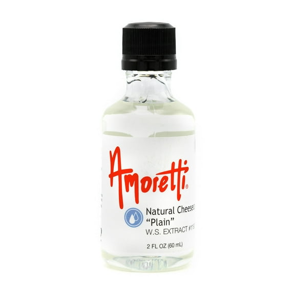 Amoretti - Natural Cheesecake "Plain" Extract Water Soluble 2 oz - Highly Concentrated & Perfect For Pastry, Savory, Brewing, and more, Preservative Free, Vegan, Kosher Pareve, Keto Friendly