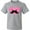 AC-Heather Grey, variant on Inktastic Kawaii Mustache Heart Youth T-Shirt