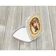 thumbnail image 2 of Boxer and Flowers Compact Mirror 2.75 in x 3 in, 2 of 4