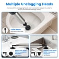 thumbnail image 4 of Toilet Plunger High Pressure Air Plunger Air Drain Blaster Drain Clog Remover with Real Time Pressure Display for Toilets Bathroom Floor Drain Kitchen Sinks Plumbing Clogs, 4 of 12