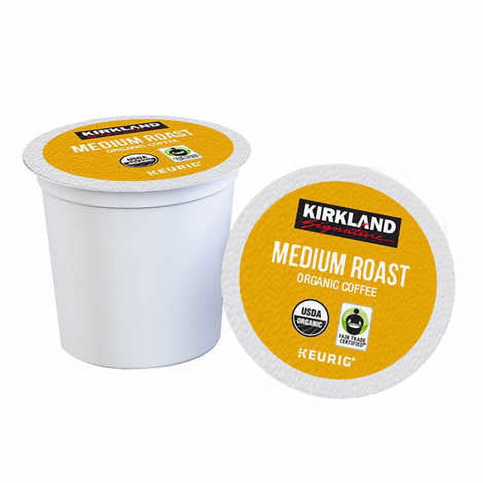 Kirkland Signature, Medium Blend, Organic Medium Roast Coffee, Recyclable K-Cup Pods, 120-count