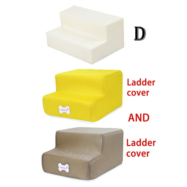 TIMIFIS Dog Pet Stairs Steps New 2 Steps Mesh Pet Non-slip Bottom Stairs And Ladder Cover CombinationFall/Winter