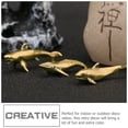 thumbnail image 4 of unbranded 3Ud Estatua Decorativa De Ballena Retro En Latón Dorado Para Ambiente Interior, 4 of 7