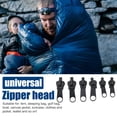 thumbnail image 2 of Deslizador de cremallera de 6 uds para ropa de tienda, saco de dormir, reemplazo de cremallera (negro) Tmvgtek excursión de campamento, 2 of 9