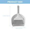 thumbnail image 5 of HEATSHAKING 1Set Compact Grey Mini Broom and Dustpan Desktop Cleaning Portable Design 13.8x8.3in, 5 of 8
