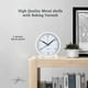 thumbnail image 5 of Reloj despertador analógico, silencioso, pequeño, con luz de noche, funciona con pilas, diseño sencillo, 5 of 6
