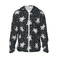thumbnail image 1 of Saiise Turtle Pattern Sun Protection Hoodie for Men and Women, Lightweight Quick-Dry Windproof with Hood and Zip-X-Large, 1 of 7