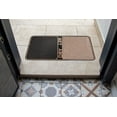 thumbnail image 2 of J&V TEXTILES 2 in 1 Wet Dry Shoe Cleaning Floor Mat - 18 x 32 Non Slip Machine Washable - Boot Tray Perfect to Remove Mud Dirt and Yuck from Footwear - Indoor Outdoor Rug Bronze, 2 of 3