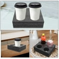 thumbnail image 3 of unbranded 2Ud Porta De Espuma Negro Para Bebidas Con Múltiples Agujeros Resistente Y Duradero, 3 of 5