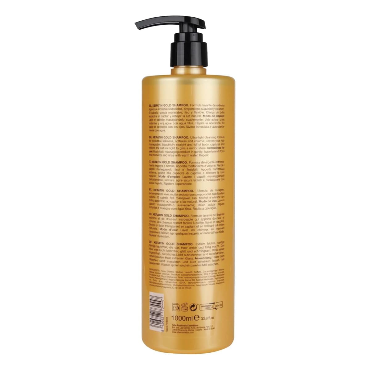 Tahe Keratin Gold Big Kit - Shampoo 1000ml + Mask 1000ml