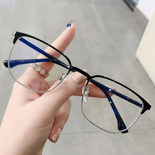Montura de gafas para hombre guapo con miopía que se puede equipar con lentes planas antirradiación de luz azul Montura de gafas sin graduación para mujer