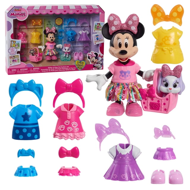 Ensemble de Mode Just Play Disney Junior Minnie Mouse avec Poupée