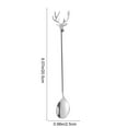 thumbnail image 3 of Uuiauoio Stainless Steel Reindeer Spoons,Deer Head Shape Teaspoons ，Dessert Coffee Spoon Tableware Creative Tea Spoon Stirring Demitasse for Coffee Tea Ice Cream Sugar Cake, 3 of 6