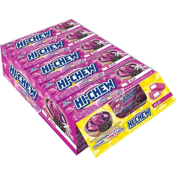Hi-Chew Acai – Fruity Chewy Candy, 15 Count Box (1.76 oz Each)