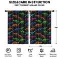 thumbnail image 2 of Blackout Kids Curtains,Black Cartoon Colorful Dinosaurs Skeletons Pattern Childrens Insulated Curtains Set Of 2,Bedroom Essentials,Toddler Room Decor 42"x63", 2 of 5