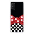 thumbnail image 1 of DistinctInk Clear Shockproof Hybrid Case for Galaxy S20 ULTRA / 5G (6.9" Screen) - TPU Bumper, Acrylic Back, Tempered Glass Screen Protector - Black White Polka Dot Red Bow Minnie, 1 of 2