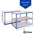 "Heavy Duty Garage Storage Metal Shelving Units 71""H x 47""L x 24""W Racking Shelves