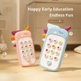 thumbnail image 2 of Baby Telephone Music Toy Sound Machine Kids Infant Early Educational Mobile Phone Gift for Baby Yellow, 2 of 6
