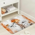 thumbnail image 3 of Rustic Farmhouse Bath Rug, Farm Orange Daisy Floral Flowers and Butterfly on Country Wooden Autumn Bath Mat Yellow Grey Kitchen Rug Floor Mat Soft Non Slip Runner Carpet Indoor Doormat, 17X29, 3 of 6