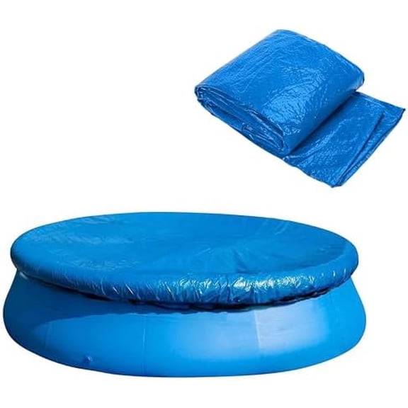 6 Ft Dust Pool Cover Protector-Solar Cover for Round Frame Pools-Pool Cover for Round Inflatable-Pool Cover Protector Heat Retaining Blanket