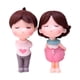 thumbnail image 3 of Toppers toppers novios figuras de novio diseño de la decoración del hogar decoración del hogar muñecas para proyectos de arte fiestas de despedida de Rosa, 3 of 8