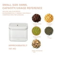 thumbnail image 4 of DcGZvy Cereal Storage Airtight Flour Container, Kitchen Seasoning Organizer, Airtight Storage Containers with Lids(500ml), 4 of 8