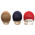 thumbnail image 7 of Knitted Stretchy Crochet Brown Muslim Beanie Skull 6 Pcs Caps for Men - One Size Fit Most., 7 of 7