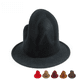 thumbnail image 2 of Sombrero de lana de estilo británico para otoño e invierno, sombrero mágico puntiagudo, sombrero de Jazz de alta calidad, sombrero de bruja, sombrero de roca volcánica, 2 of 6