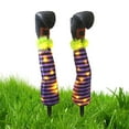 thumbnail image 5 of BNNG Lighted Witch Legs Halloween Decor 1 Pair of Witch Feet, Halloween Yard Stakes for Light Up Halloween Decorations Outdoor Halloween LED Witch Legs With Light Feet With Boot Stake Yard, 5 of 5