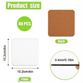 thumbnail image 3 of 40Pcs Sublimation Square Coasters, Cardboard Coasters, 4x4in MDF Hardboard Coaster MDF Wooden Coaster, 3 of 6