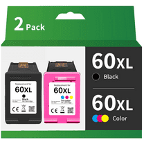 Compatible 60XL 60 XL High Yield Ink Cartridge Replacement for HP PhotoSmart D110a C4680 ENVY 100 110 Deskjet D2680 D1660 D2530 F2430 F4210 Printer