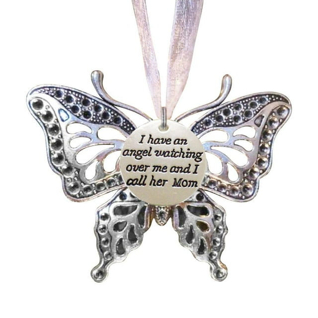 Colgante De Mariposa Con Memoria, Adornos De Recuerdo, Adorno Colgante De Aleación Para Fotos, Regalo De Decoración, Decoración De Mariposa Familiar Conmemorativa Guardurnaity AP007121-02