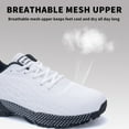 thumbnail image 2 of AOV Mens Running Shoes Casual Tennis Athletic Gym Fashion Lightweight Sneakers White US 8, 2 of 6