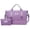Dark Purple, variant on Women's Large Capacity Travel Duffle Bag, Carry On Overnight Weekender Bag with Shoe Compartment & Wet Pocket, Includes Toiletry Pouch, Yoga Gym Tote, Hospital Bags for Labor and Delivery,Black