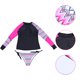 thumbnail image 3 of 1 juego de traje de baño, traje de baño dividido, encantador traje de baño de manga larga para mujer HOMEMAXS MX10971396, 3 of 6
